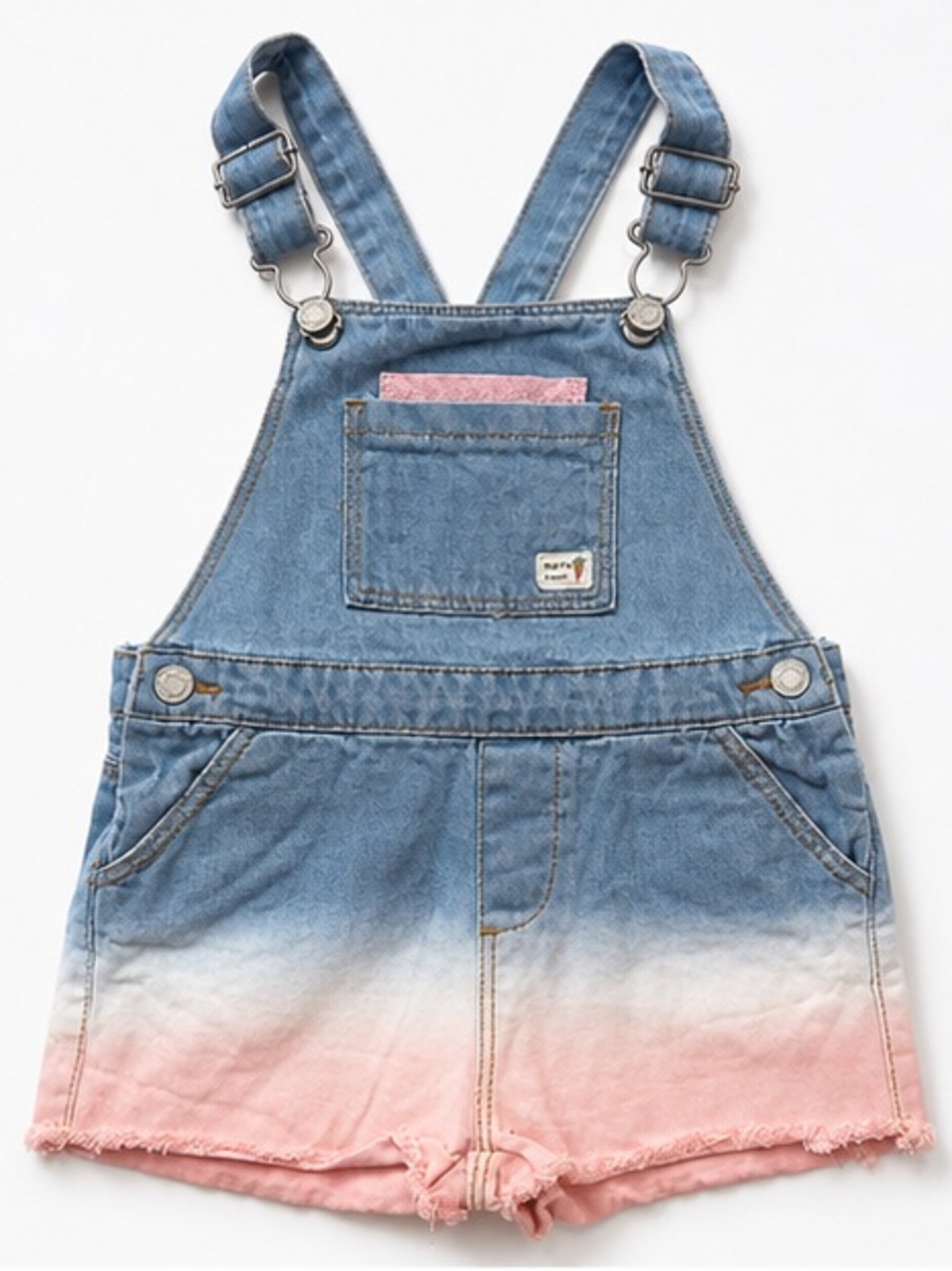 Zara Baby Ombre Denim Short Overalls 12–18M